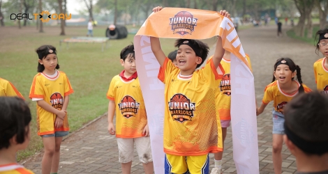 Giải đấu vượt chướng ngại vật Junior Warriors 2023 Super Kid dành cho lứa tuổi 8 - 9 tuổi