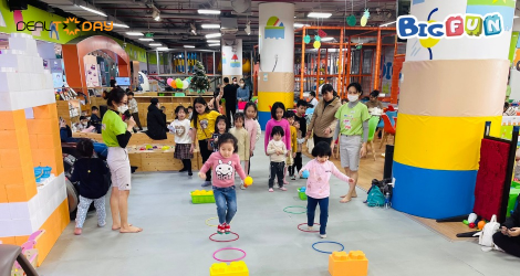Vé vào cổng vui chơi không giới hạn T2 đến T6 tại BigFun Vincom Phạm Ngọc Thạch