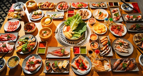 Rakuen BBQ - Tinh Hoa Buffet Nướng Than & Lẩu Nhật Hải Sản, Bò Mỹ Menu 339k Không Giới Hạn