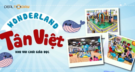Vé vào cổng khu vui chơi Nhà sách Tân Việt - Áp dụng Thứ 7, Chủ nhật và Lễ tết