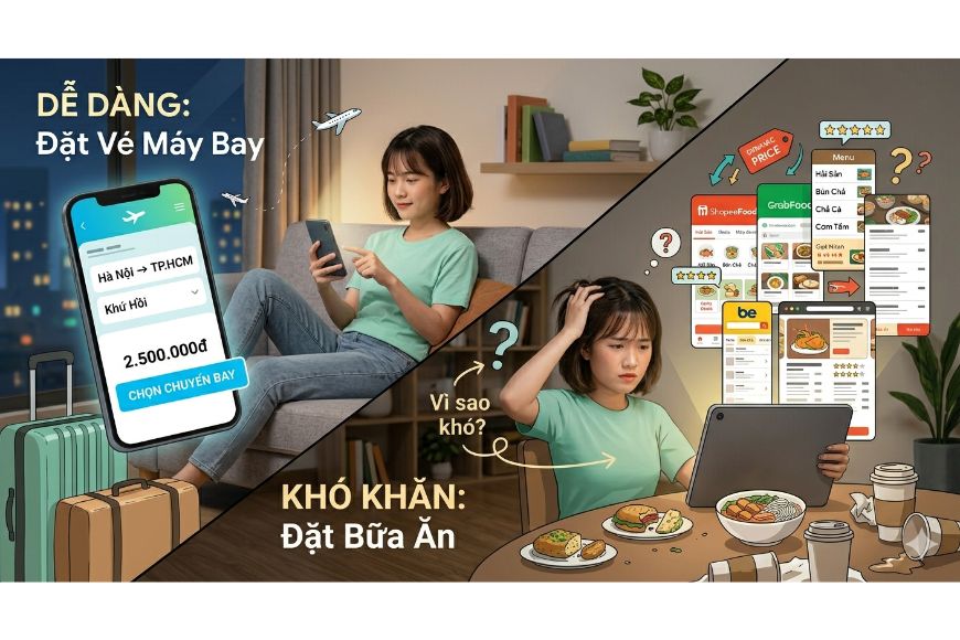 Đặt vé máy bay rất dễ, vì sao đặt một bữa ăn lại khó?