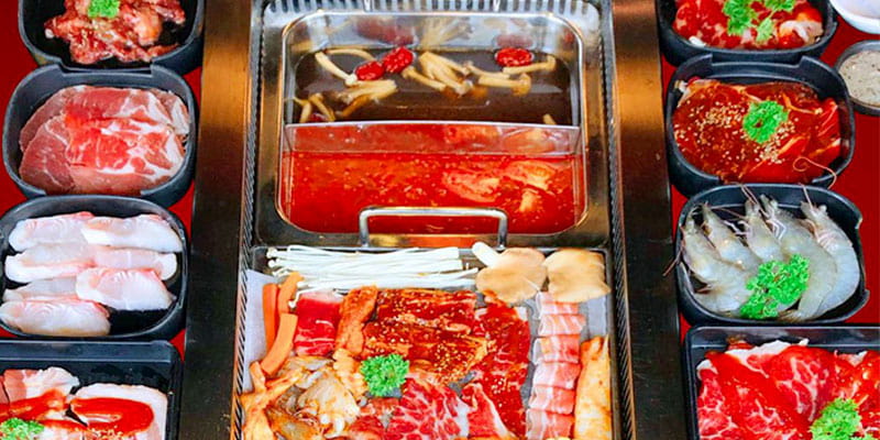 Buffet trưa nướng & lẩu menu Premium tại Sik Dak Fook hơn 100 món với 6 vị lẩu đặc sắc