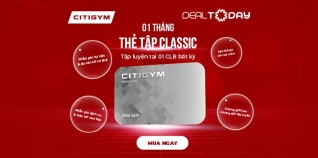 30 ngày tập - Thẻ Classic tại Hệ thống CITIGYM