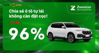 Voucher giảm giá trị giá 200.000đ áp dụng cho khách hàng thuê xe tự lái tại ZoomCar