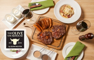 Thẻ quà tặng mệnh giá 200k áp dụng tại nhà hàng Olive Steak House