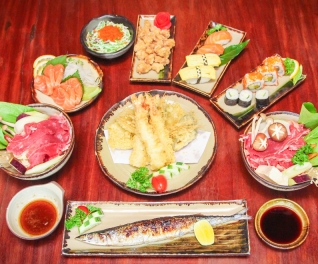 Set ăn hấp dẫn, chuẩn vị Nhật cho 02 người tại Nhà hàng Shinbashi