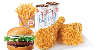 HCM - Set gà rán, burger kèm khoai tây & pepsi cho 2 người tại Lotteria