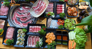 Buffet nướng bò Mỹ, hải sản chuẩn vị Hàn Quốc tại Taka BBQ Quận 7 Menu 339k