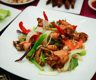 Set nhậu Ếch xào cay dành cho 04 đến 06 người tại Nhà hàng Hà Nội Deli