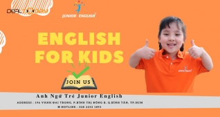 Khóa học tiếng Anh áp dụng cho độ tuổi từ 6 - 11 tuổi tại trung tâm Anh Ngữ Junior English
