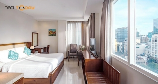 Nghỉ dưỡng 2N1Đ phòng Deluxe Sunrise cho 2 khách gồm ăn sáng tại khách sạn Aquari Saigon