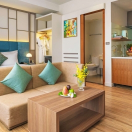 Nghỉ dưỡng phòng Two Bedrooms Studio tại Seaesta Nha Trang Hotel