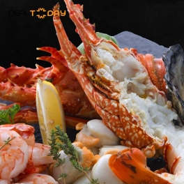 Buffet BBQ tôm hùm, hải sản, hàu - Free flow bia Tiger, nước ngọt, nước suối tại Majestic Saigon