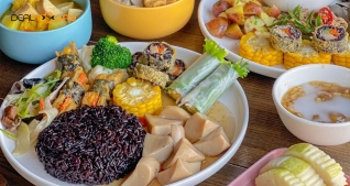 Buffet chay an yên thanh tịnh tại nhà hàng chay Vegito Đình Ngang