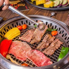 Buffet nướng Hàn Quốc bò Mỹ, hải sản cao cấp menu 289k tại Queen BBQ