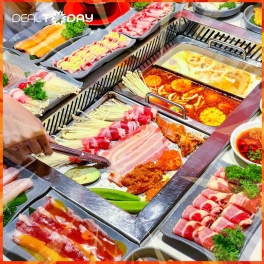 Buffet tối nướng & lẩu menu Premium hơn 100 món với 6 vị lẩu đặc sắc tại Sik Dak Fook