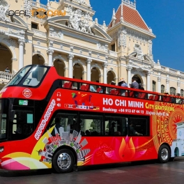 Vé xe bus 2 tầng Hop On Hop Off tham quan 1 vòng không dừng TP Hồ Chí Minh - Áp dụng cho trẻ em