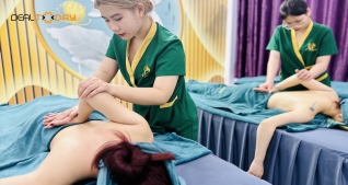 Xông hơi đá muối kết hợp massage vùng lưng eo chăm sóc quả thận tại Hệ thống Hi Spa