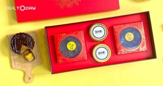 E-Voucher Hộp bánh Trung thu Trăng Cười Đỏ SHE Chocolate