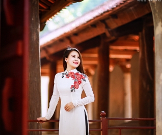 Gói chụp ngoại cảnh áo dài ở Đường Hoàng Diệu, Phan Đình Phùng, Hoàng Thành