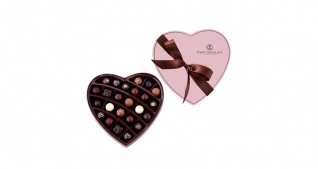 Hộp chocolate trái tim 24 viên tươi - Thương hiệu D'art Chocolate