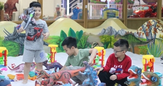 New - Vé vào cổng khu vui chơi Kidszone và công viên khủng long tại Funny Kids - áp dụng Thứ 2 - Thứ 6