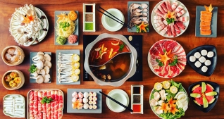 Buffet lẩu Nhật hải sản, bò mỹ, Dimsum tại Rakuen Hotpot - Menu 219k
