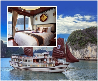 (HN) Du lịch Hạ Long - Ngủ tàu Viola Cruise 4* 3N2Đ