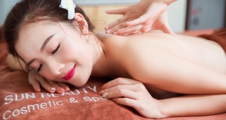Massage body tái tạo năng lượng phục hồi sắc xuân tại Sun Beauty Cosmetic & Spa