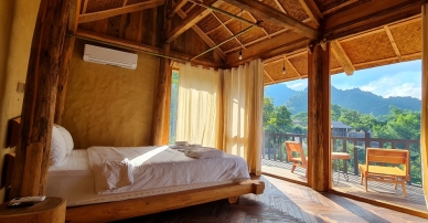 Nghỉ dưỡng hạng phòng Lake front suit Triple tại Xoan Retreat - Đà Bắc
