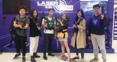 Vé bắn súng Laser Pro 1 người - Áp dụng cho team dưới 3 người tại Laser Pro Aeon Mall Long Biên
