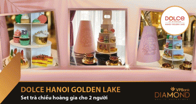 Diamond - Trà chiều hoàng gia tại Dolce By Wyndham Hanoi Golden Lake dành cho 2 người