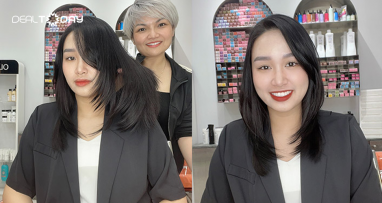 Combo dịch vụ làm tóc cắt gội sấy, hấp bóng tóc LOréal tại Chiky Hair Salon
