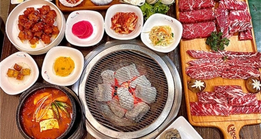 Buffet Gold nướng chuẩn vị tại nhà hàng Jeonbok