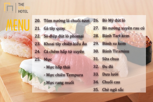 Buffet hải sản và Gala Countdown tại Malibu Hotel 4 sao Vũng Tàu với nhiều ưu đãi hấp dẫn cho 01 khách