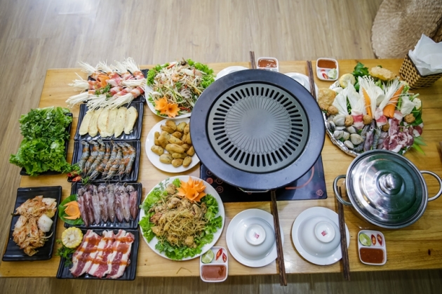 Combo Lẩu và Nướng giá sốc cho 05 - 06 người tại Lẩu Thịnh Phát