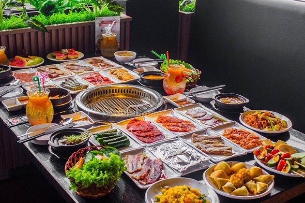 Buffet thịt nướng hơn 200 món chuẩn vị Hàn Quốc ngon hấp dẫn - Menu 319k  tại King BBQ Nguyễn Văn Quá