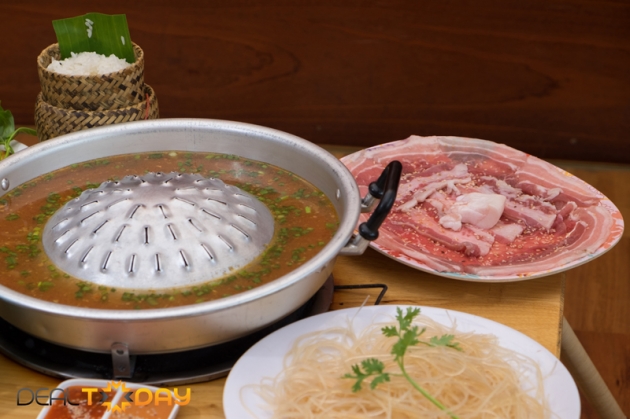 Set lẩu nướng tại Sandat Thai