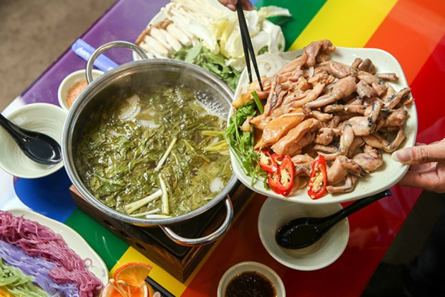 Combo Lẩu Cầu Vồng Cho 02-03 Người, Tặng 02 Ly Nước Bất Kỳ Tại Bún Cầu Vồng Ăn Sạch - Uống Khỏe