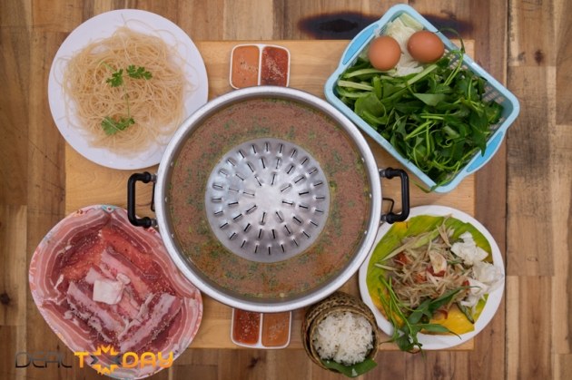 Set lẩu nướng tại Sandat Thai