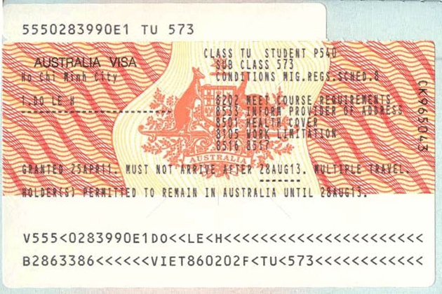 Visa Úc