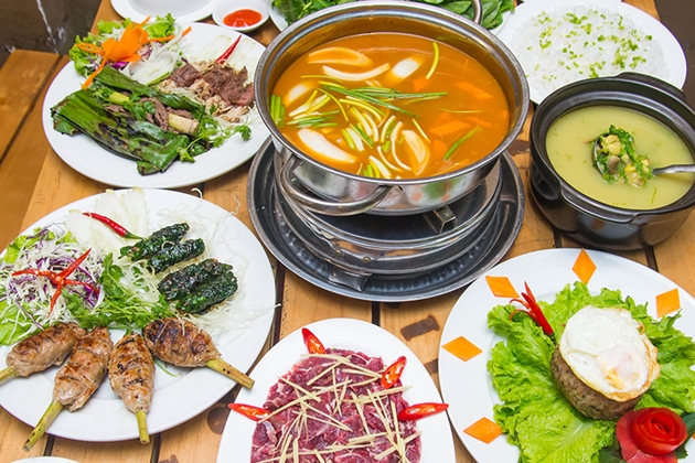 Set Bò tơ đặc biệt tại Nhà hàng Bò Đội Nón