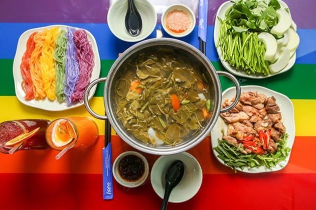Combo Lẩu Cầu Vồng Cho 02-03 Người, Tặng 02 Ly Nước Bất Kỳ Tại Bún Cầu Vồng Ăn Sạch - Uống Khỏe