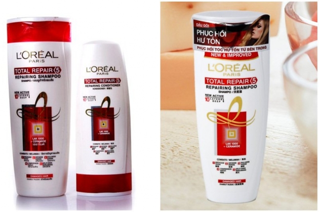 Bộ Dầu gội và Dầu xả phục hồi tóc Total Repair 5 (330ml + 170ml)