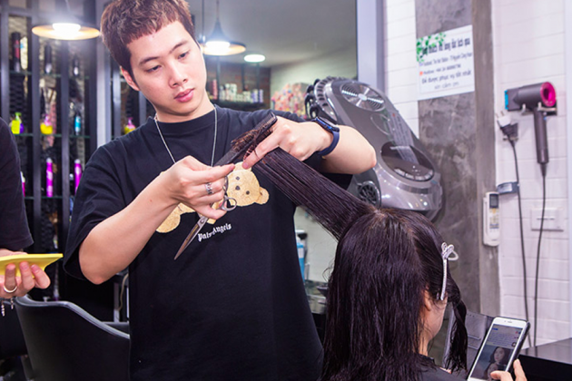 Trọn gói cắt gội sấy tạo kiểu cho nữ tại The Hair Station