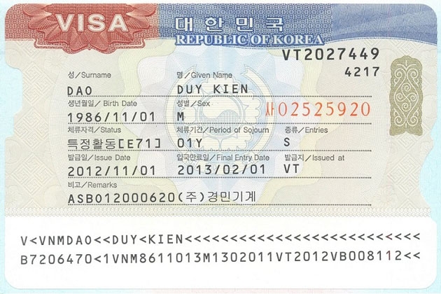 Visa đi Hàn Quốc