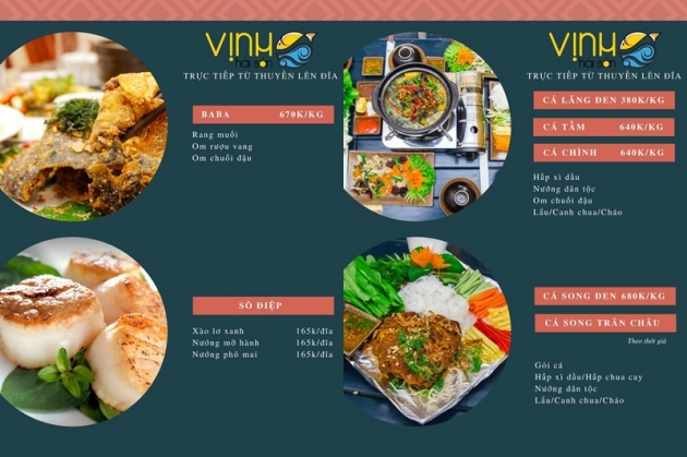 Voucher 139.000đ thưởng thức hải sản từ thuyền lên đĩa - Toàn menu tại Nhà hàng Vịnh hải sản